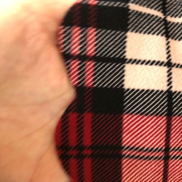 🎄 Harlow scalloped red plaid shirt women’s Sz  S - Picture 3 of 5